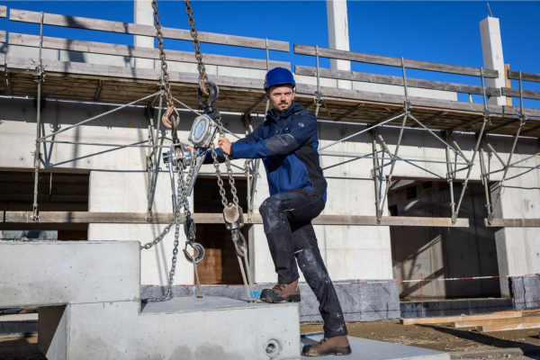 Arbeitshelm, Sicherheitsausrüstung, Baustelle, Kranhaken, Kompaktgerät