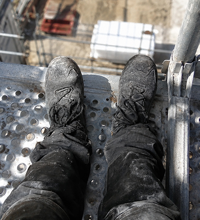 Arbeitsstiefel, Sicherheitsstiefel, Stahlkappe, Bau Schuhe, schwarze Stiefel