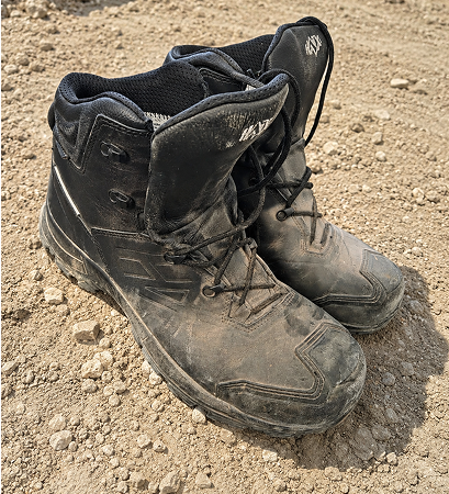 Stiefel, Arbeitsstiefel, Schmutz, Schwarz, Stoff/Leder, Stiefel, Wanderschuhe, Dirt, Gummistiefel?, Boots