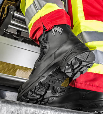 Stiefel, Sicherheitsstiefel, Gummi/Synthetik, Gummisohle, High-Visibility-Kleidung